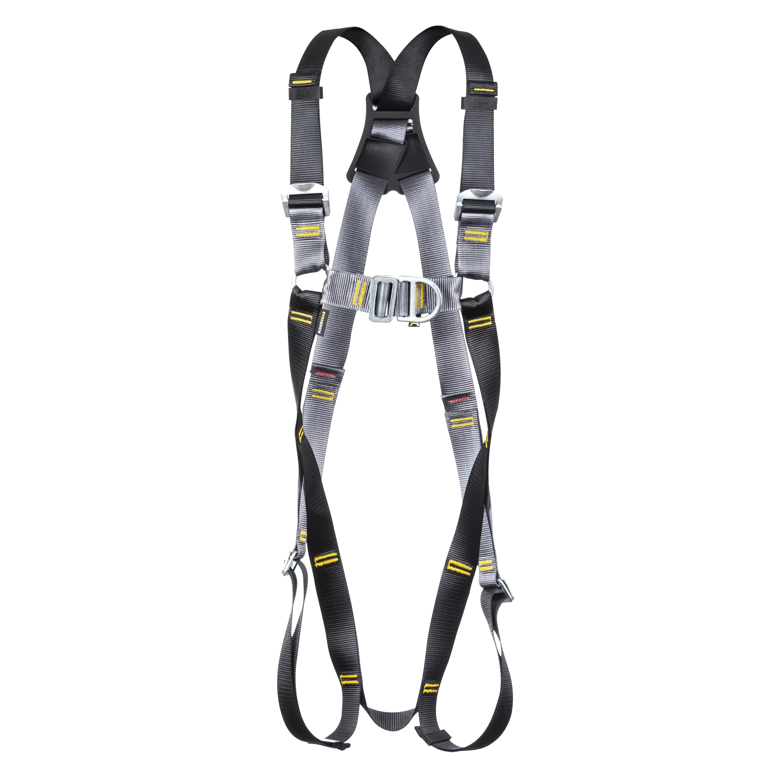 Grey and black safety harness ideal for scaffold, construction tasks
